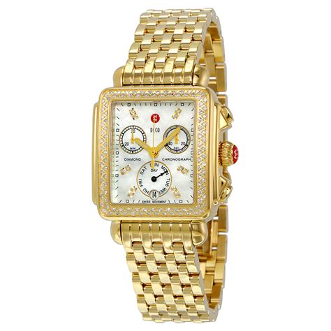 michele fake watches|michele gold watch with diamonds.